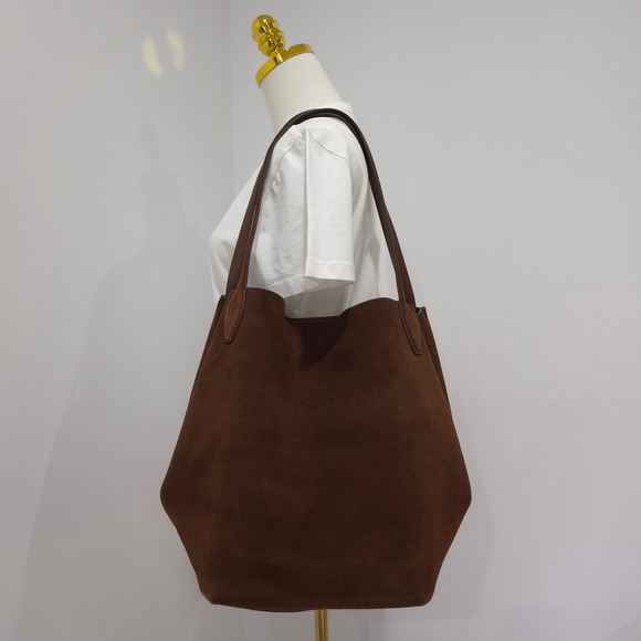 Madewell Handbags - Madewell Suede Oversized Shopper Tote | 100% Leather Brown Bag